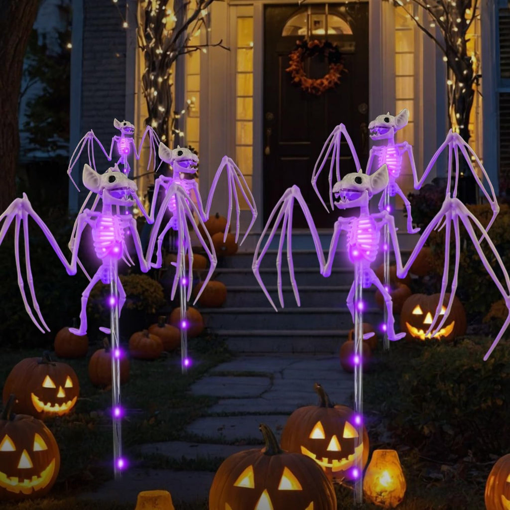 Solar Bat Skeleton Garden Lights – 2 Pack – view 8