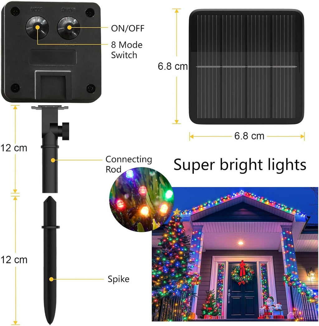 Solar Christmas String Lights – 12 m, 100 LED (1 or 2 Pack) – view 5
