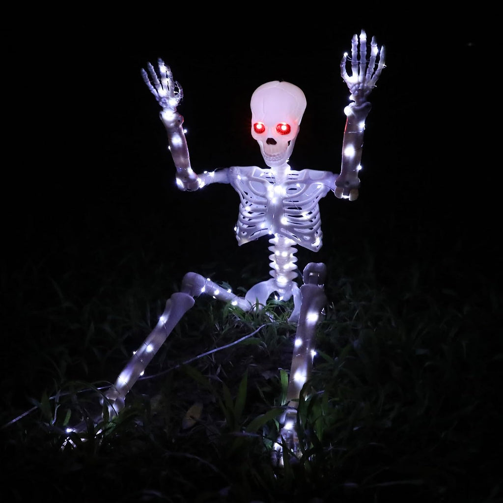 Light-Up Skeletons – 2 Pack 90 cm Outdoor Halloween Decoration – view 7