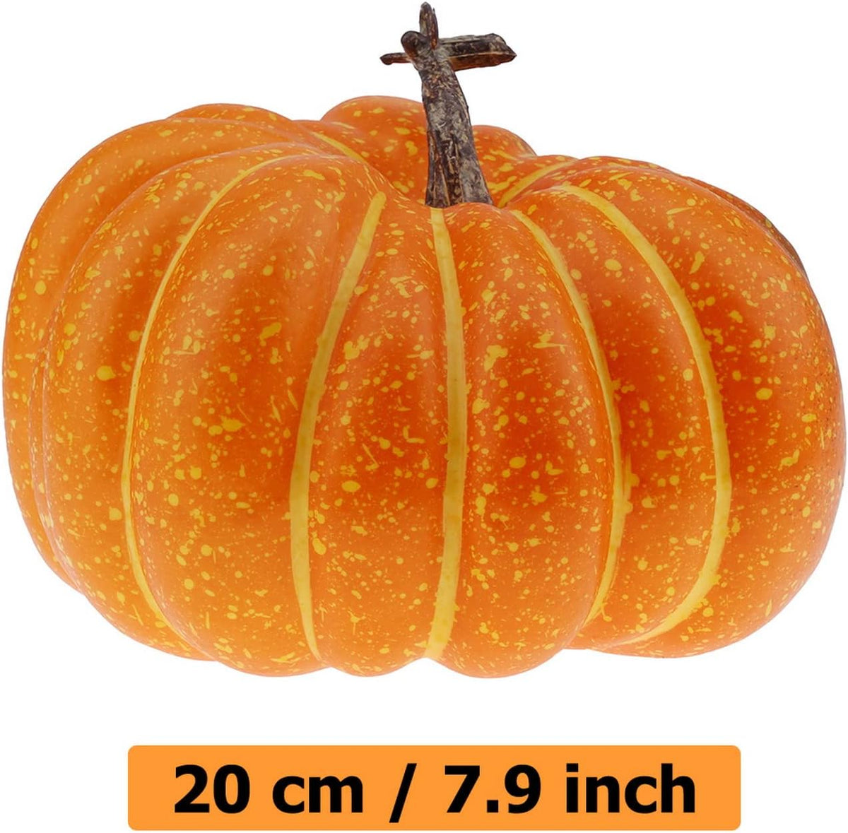 Artificial Flat Pumpkin – 20 cm Decorative Pumpkin – view 2