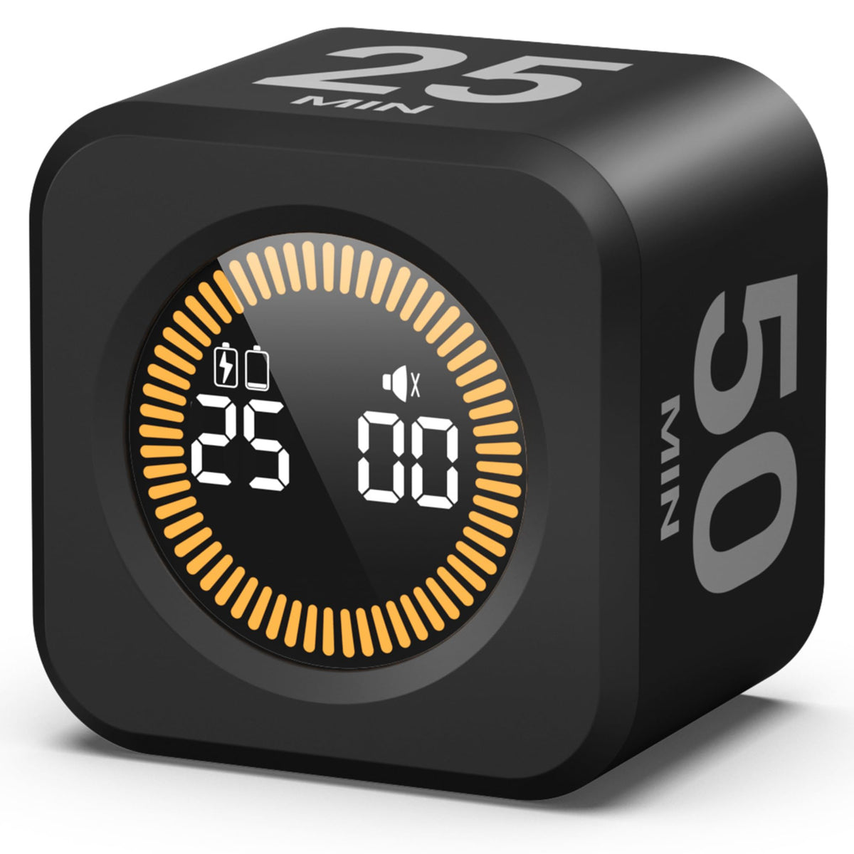 Visual Cube Timer – Flip to Start 5/10/25/50 Min