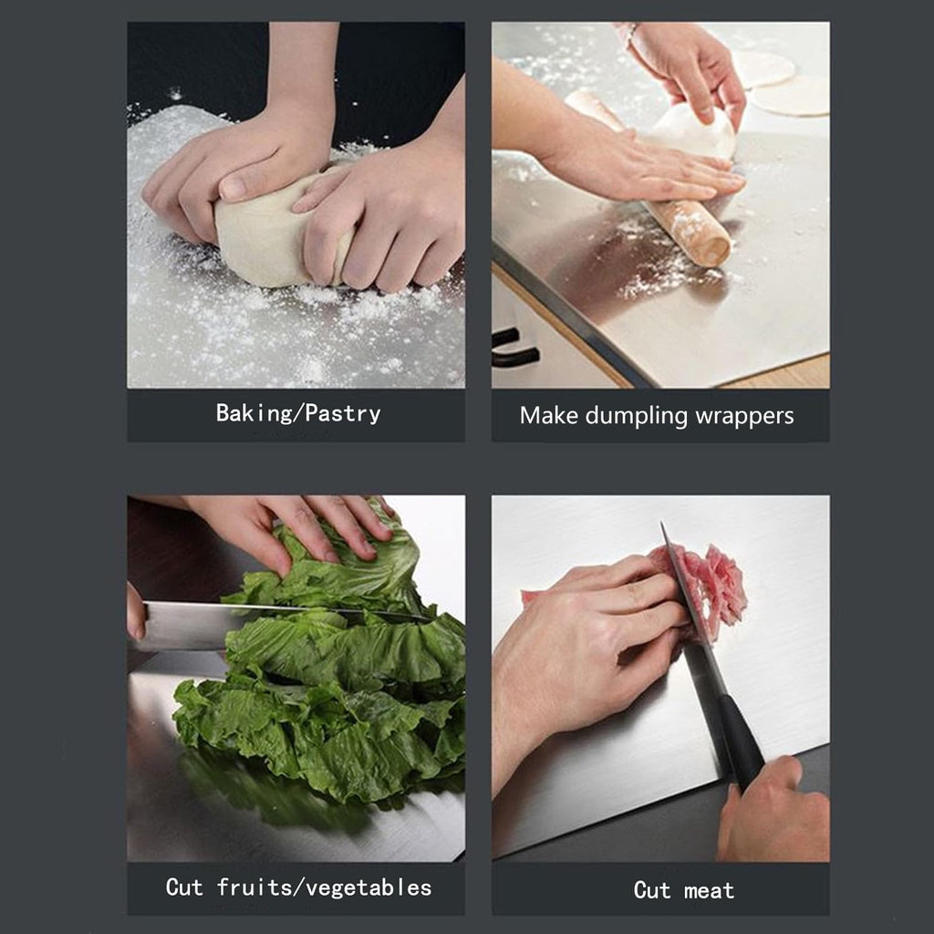 304 Stainless Steel Cutting Board – 40 x 30 cm