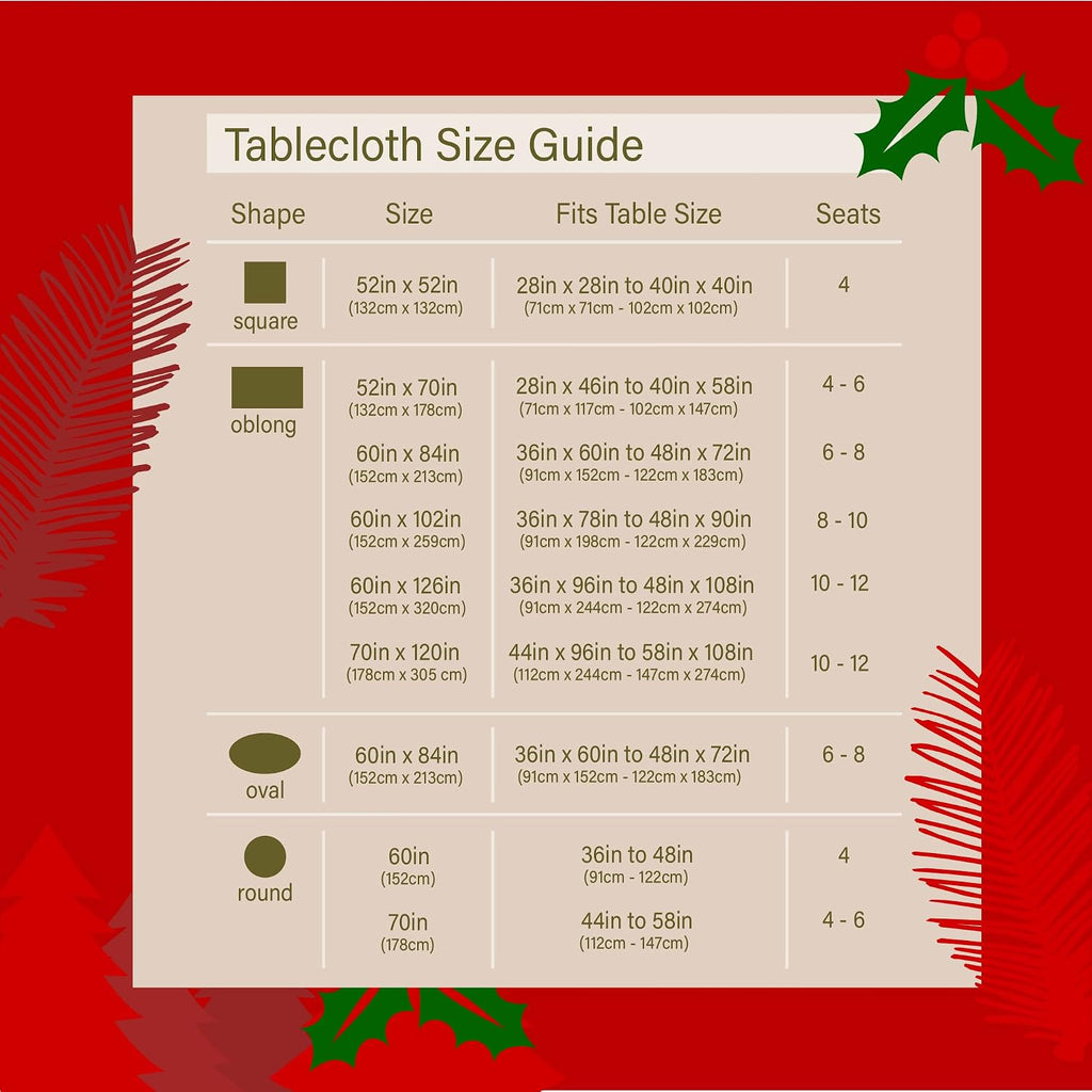 Christmas Ribbon Tablecloth – 320 x 152 cm for 8-Seat Tables – view 6