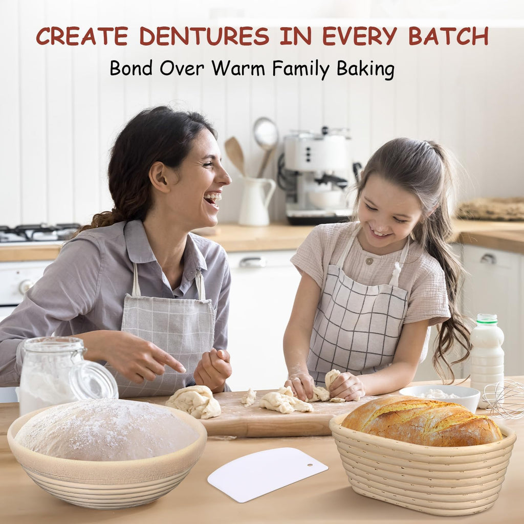 Sourdough Bread Kit – Round & Oval Banneton Baskets
