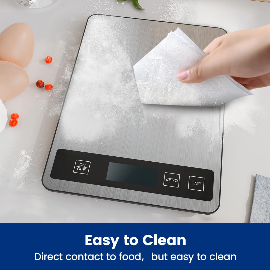 Rechargeable Digital Kitchen Scale – 15 kg / 1 g