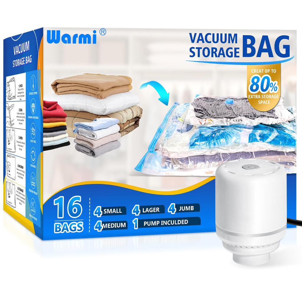 Vacuum Storage Bags with Electric Pump
