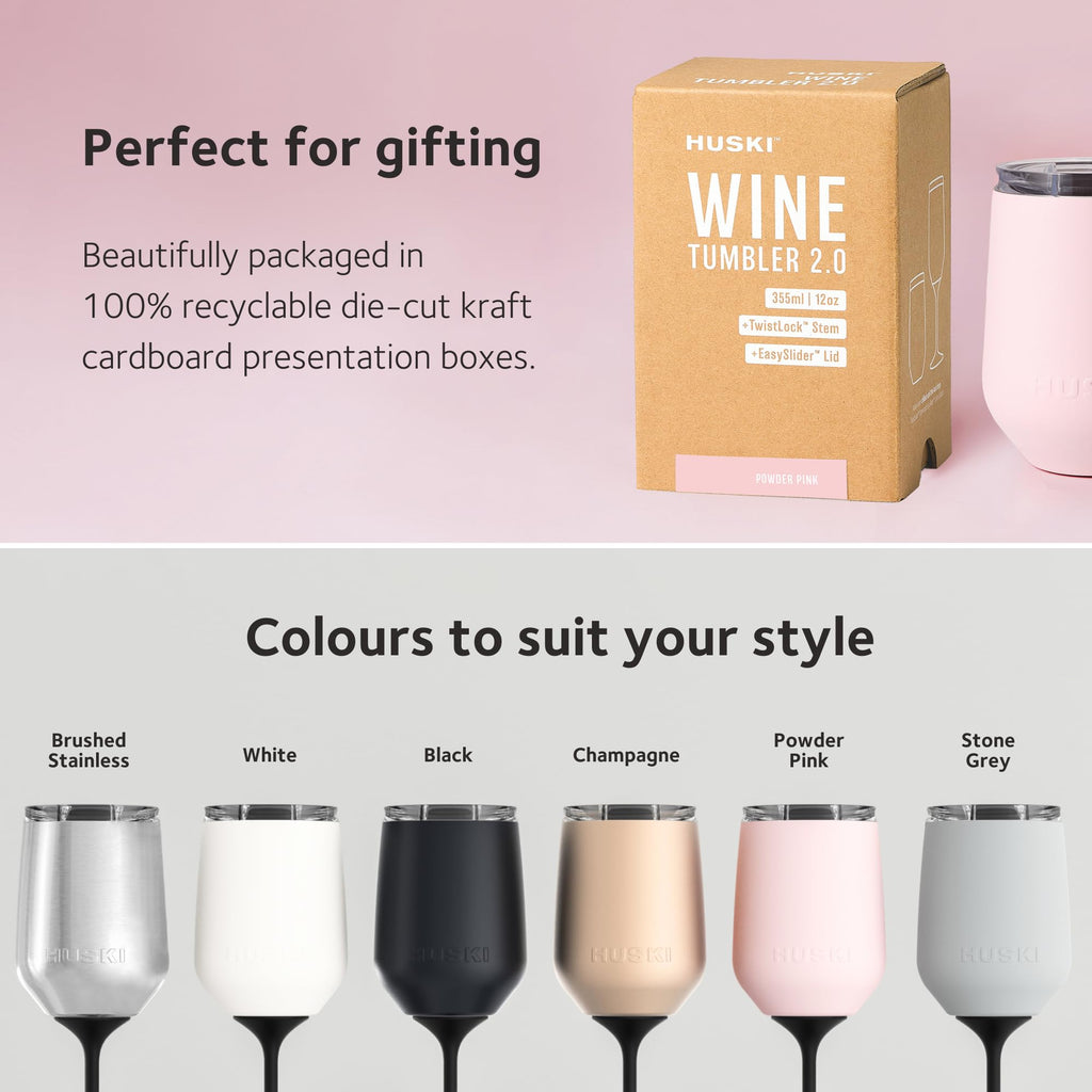 Huski Insulated Wine Tumbler 2.0 with Detachable Stem