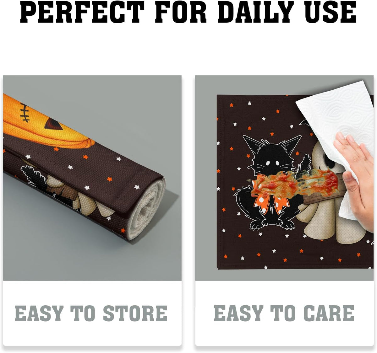 Spooky Halloween Placemats – Set of 4 – view 5