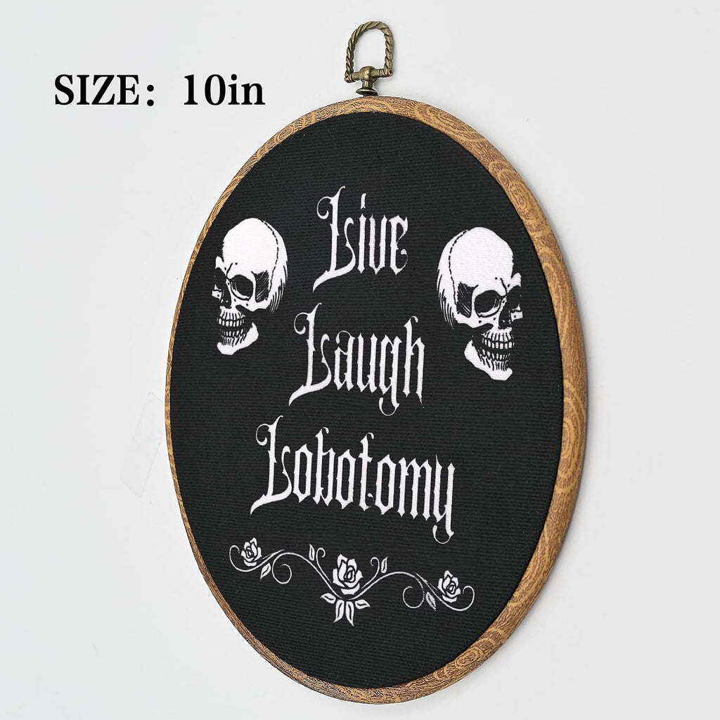 Funny Gothic Wall Sign – Skull Home Decor – view 7