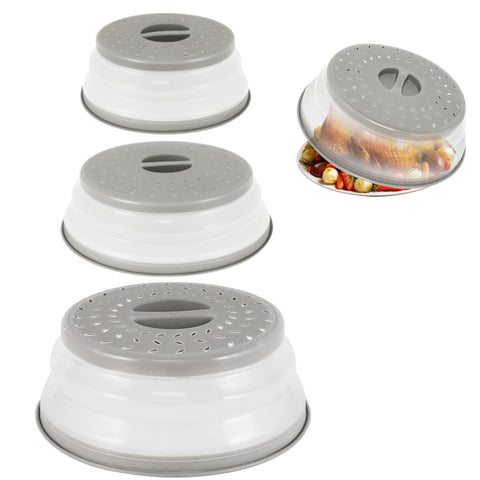Collapsible Microwave Food Covers – 3 Sizes