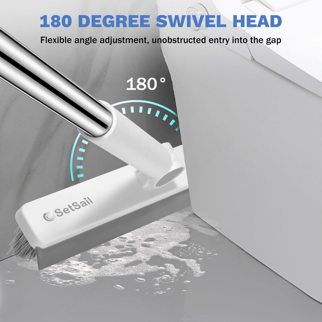 Long-Handle V-Shaped Grout Cleaner Brush