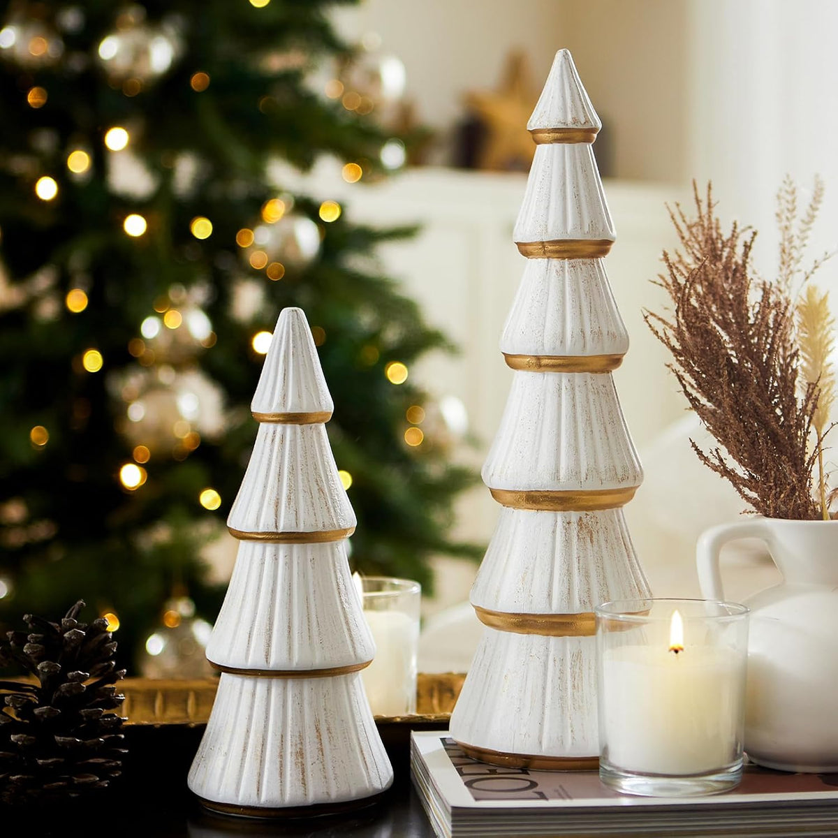 Wooden Christmas Tree Figurines – Tabletop Set – view 10