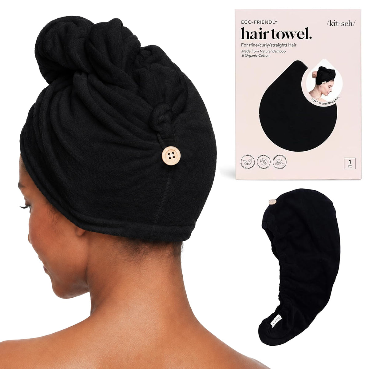 Kitsch Microfibre Hair Towel Wrap
