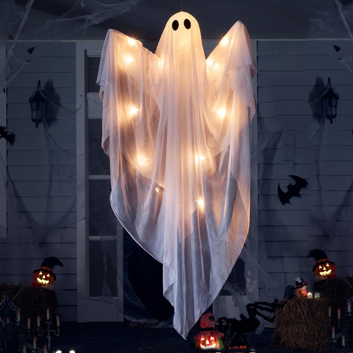 Light-Up Hanging Ghost – 120 cm Halloween Decoration – view 10