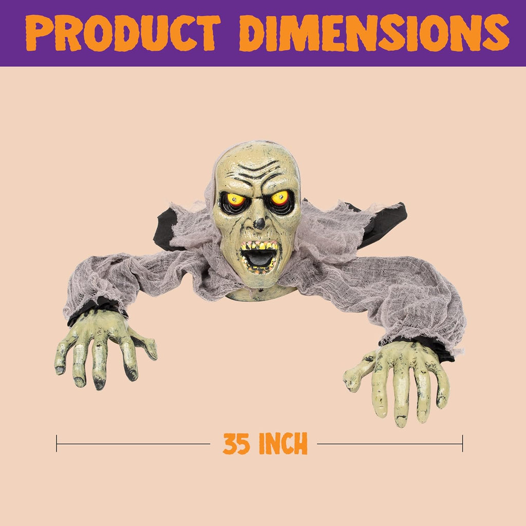 Light-Up Zombie Groundbreaker with Sound – Halloween Yard Prop – view 5