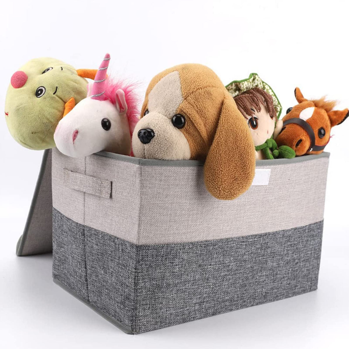 Foldable Fabric Storage Boxes with Lids – 29 L, 2 Pack