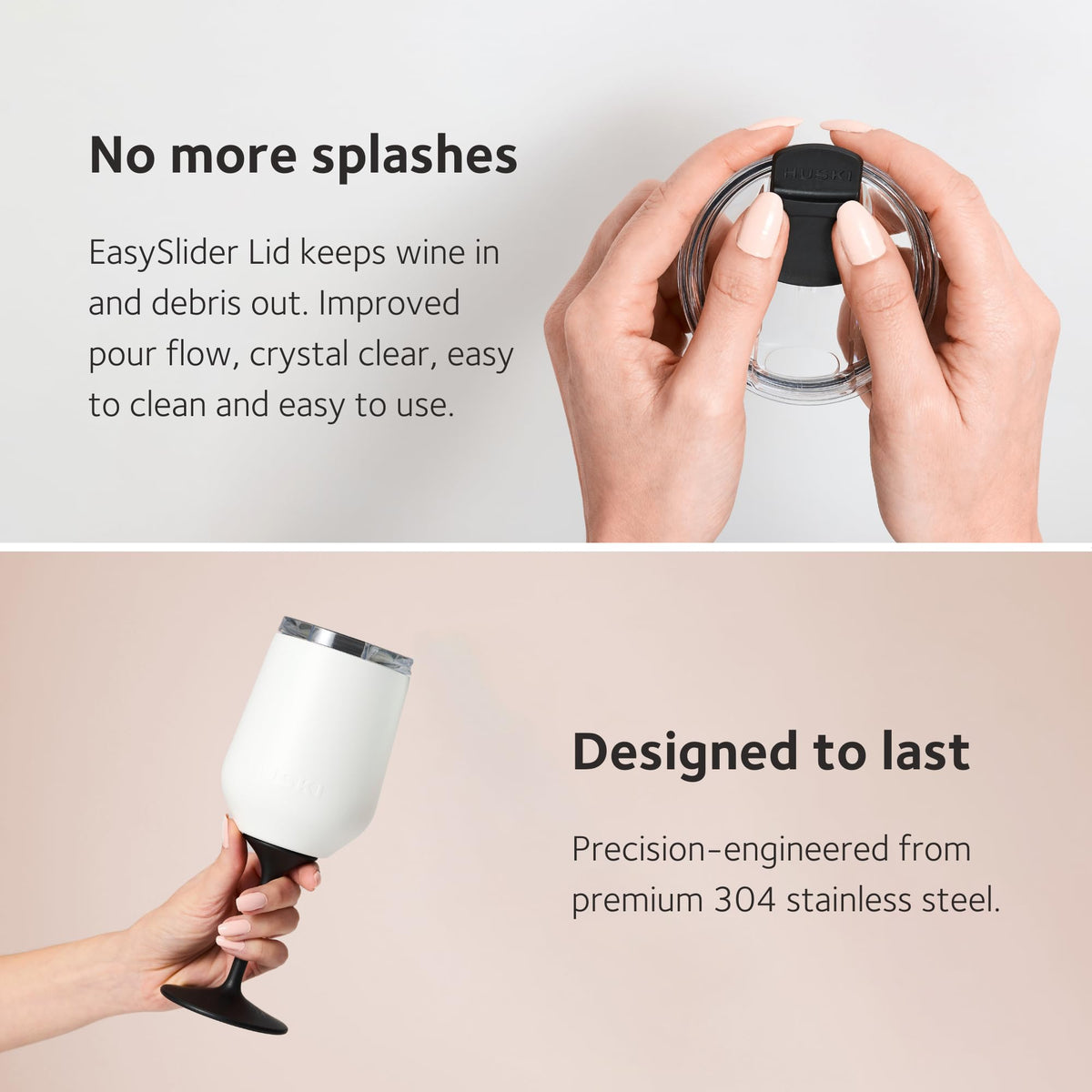 Huski Insulated Wine Tumbler 2.0 with Detachable Stem