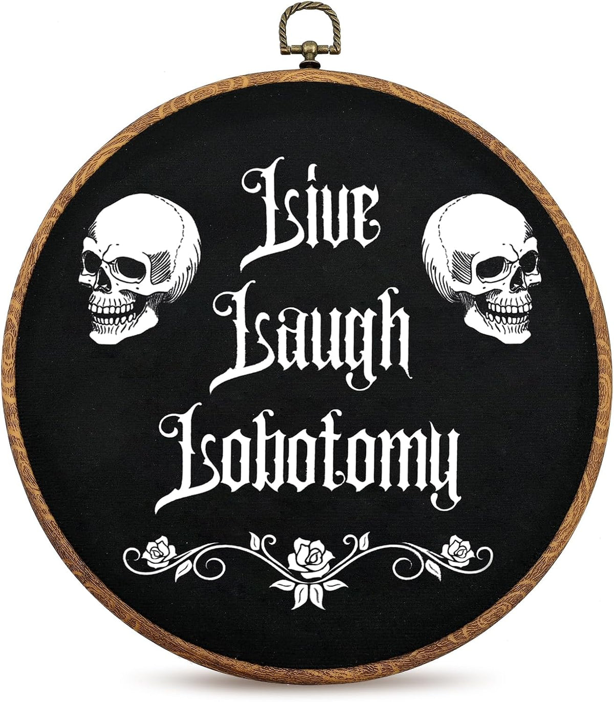 Funny Gothic Wall Sign – Skull Home Decor