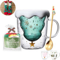 Double Wall Christmas Glass Mug – 280 ml