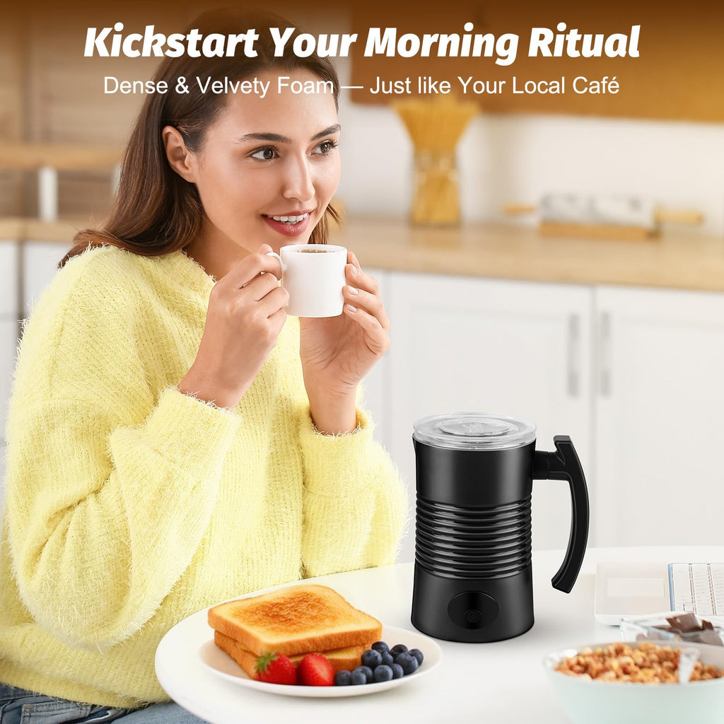 4-in-1 Electric Milk Frother & Warmer – 350 ml
