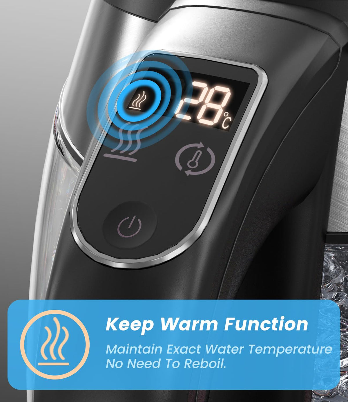 1.8L Glass Electric Kettle with Temperature Control