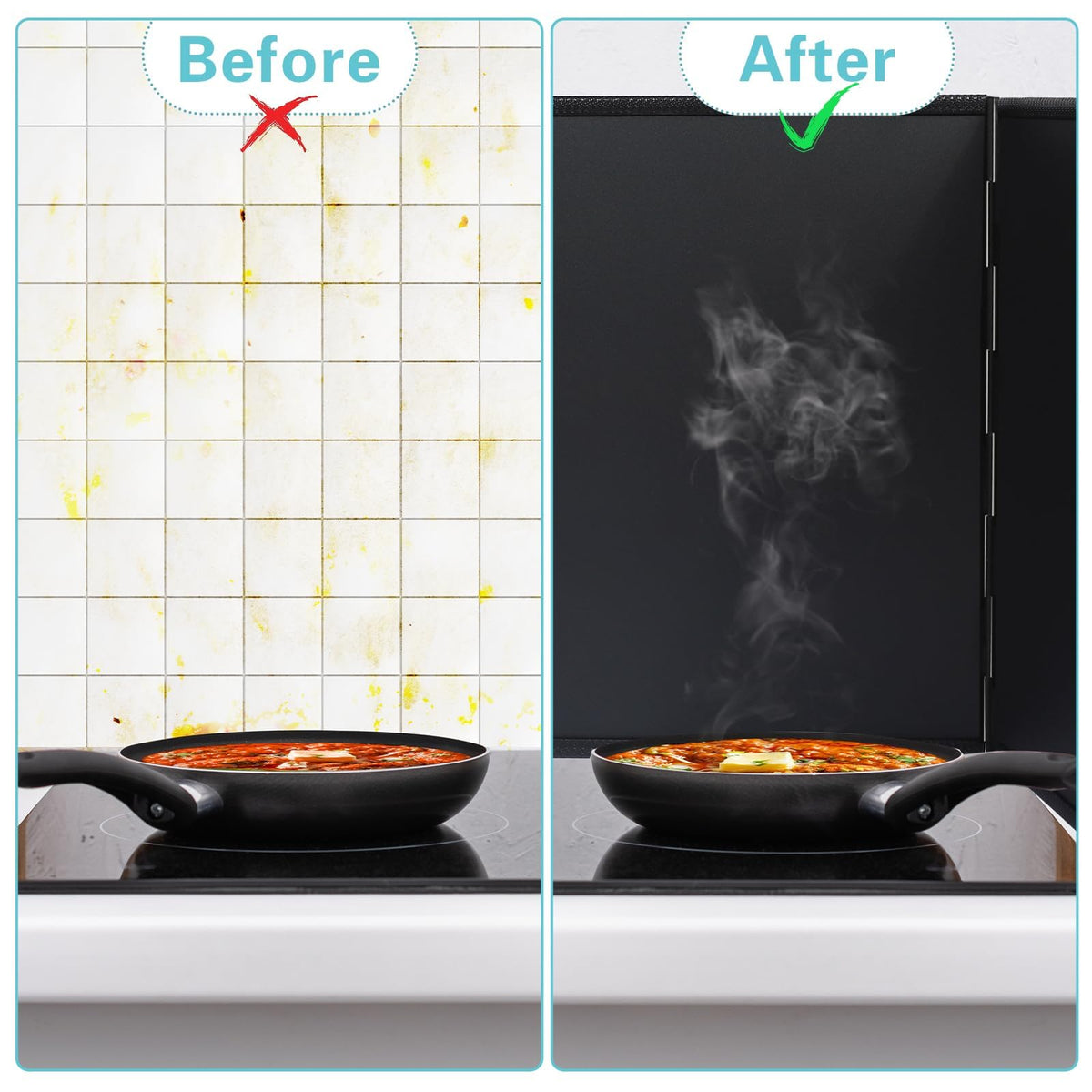 Foldable Stove Splash Guard – Anti-Splatter Shield