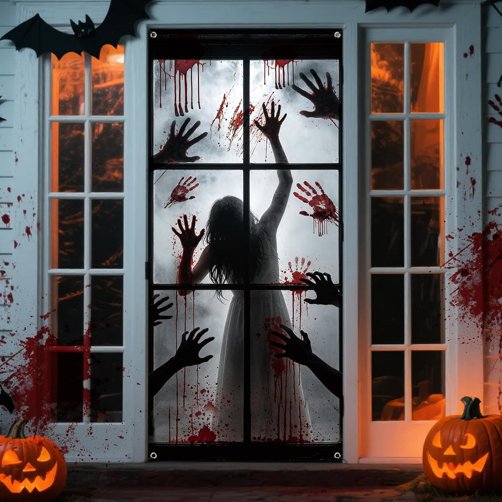 Zombie Hands Halloween Door Cover – 200 x 90 cm