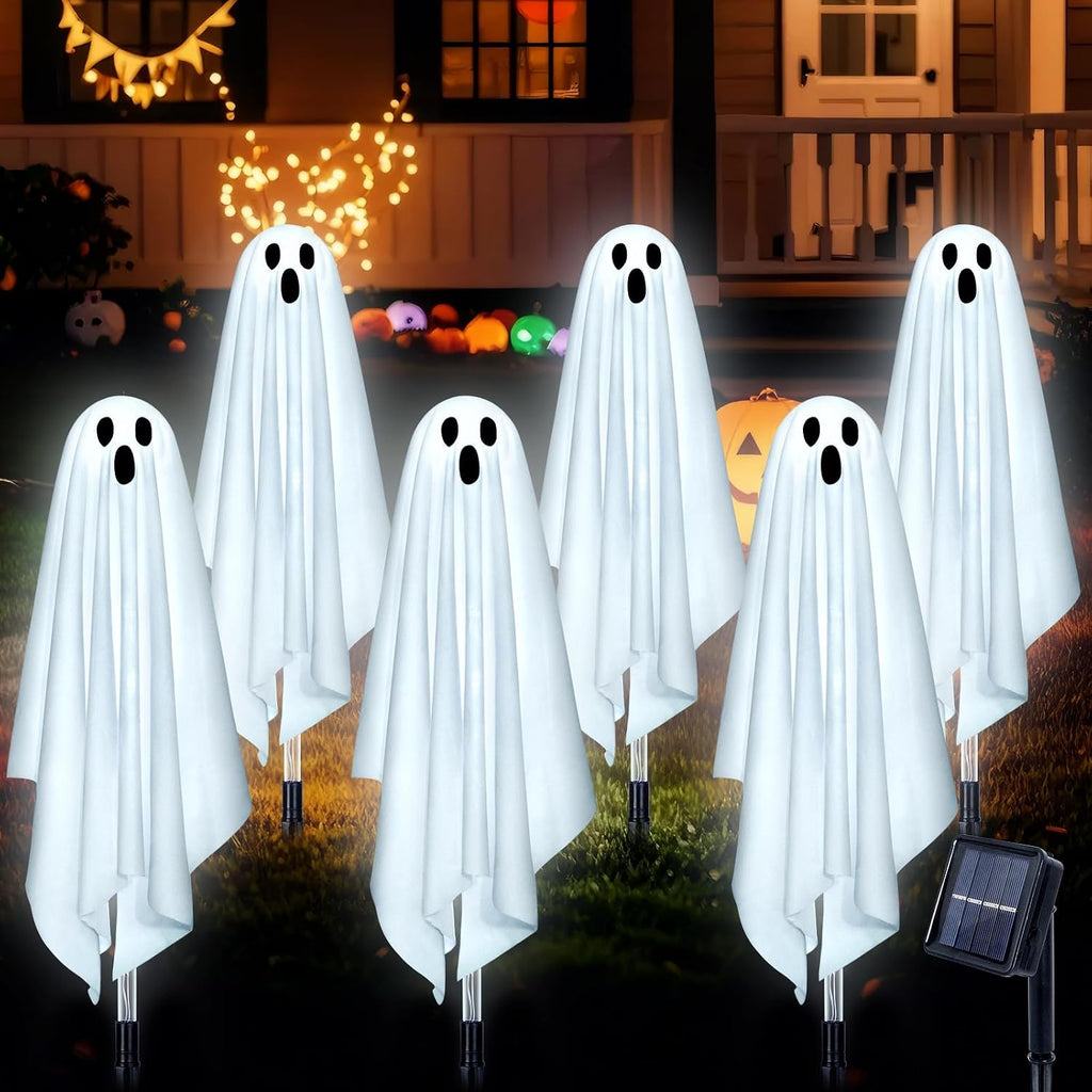 Solar Ghost Lights – 6 Pack Halloween Garden Lights – view 7