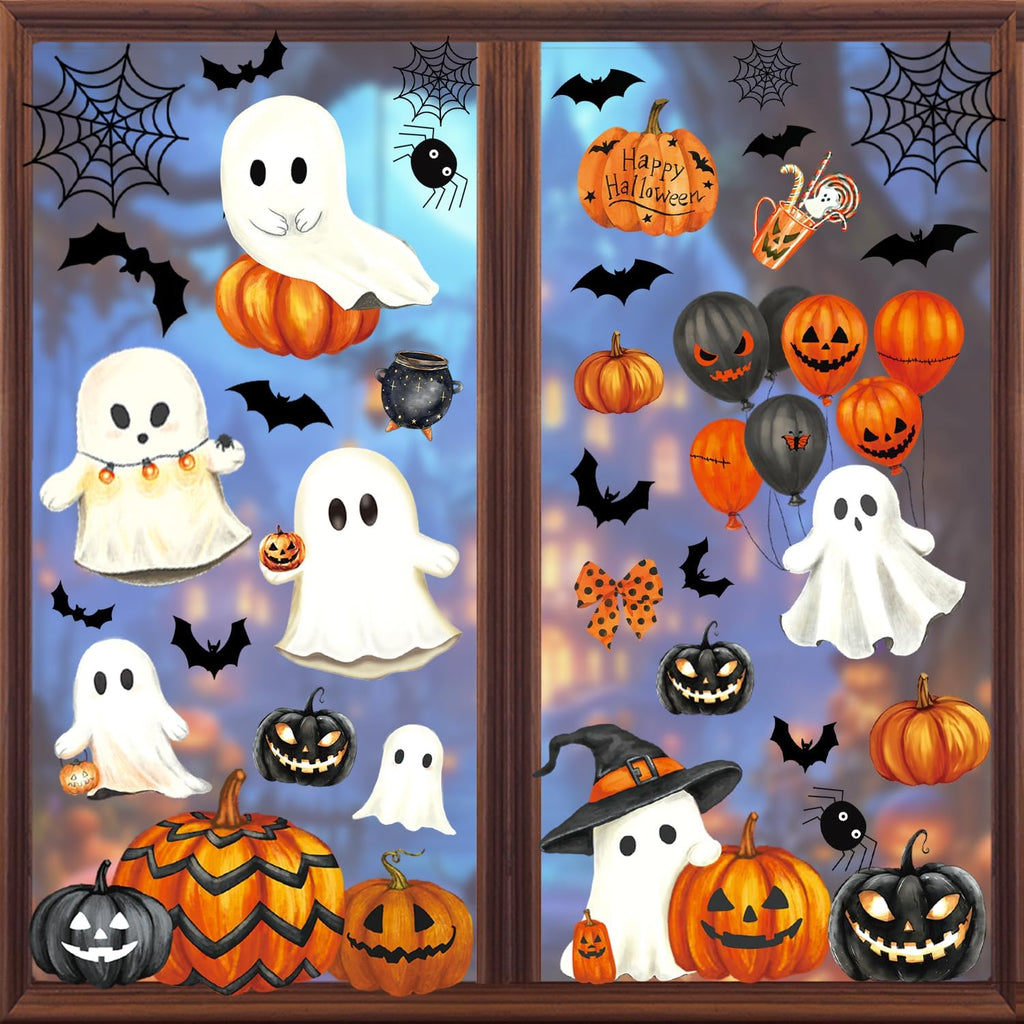 Halloween Window Clings – 134 Piece Sticker Set – view 7