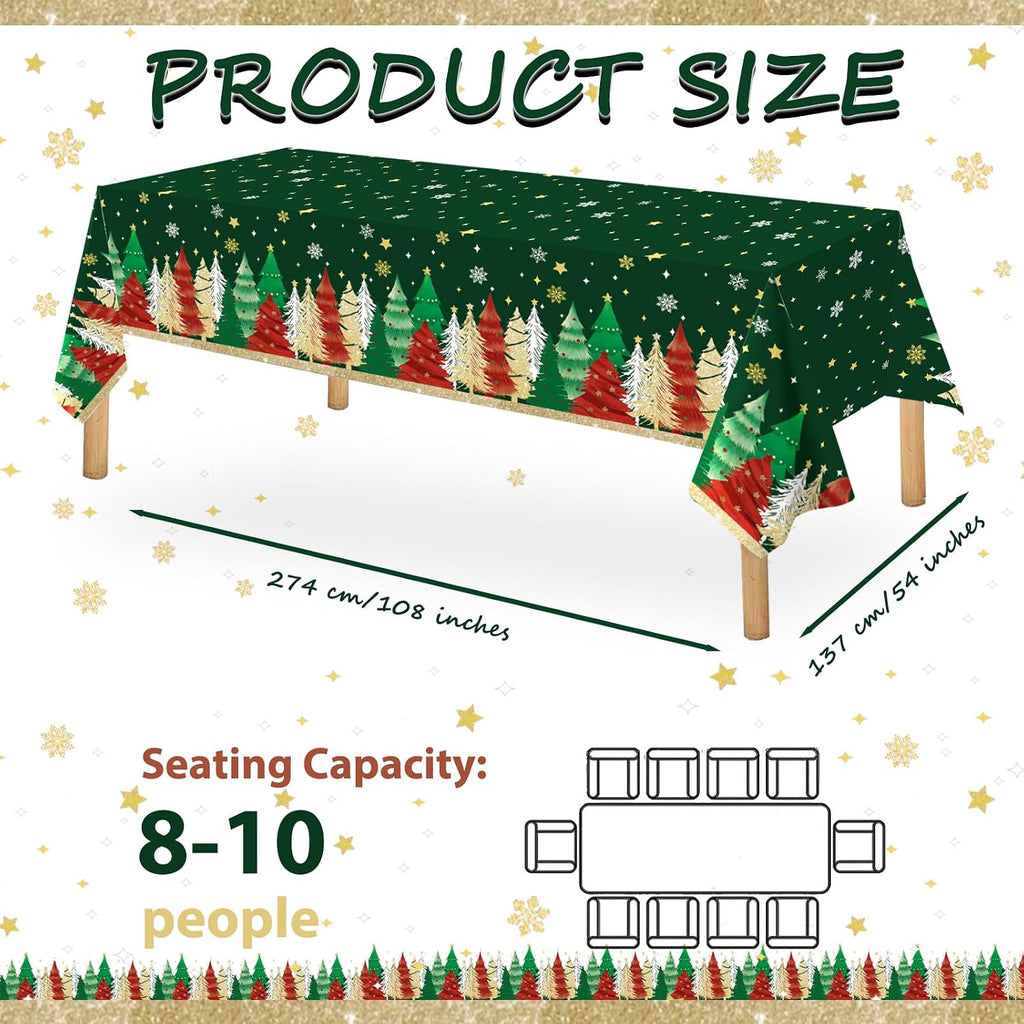 Christmas Party Table Covers – 3 Pack, 274 x 137 cm – view 2