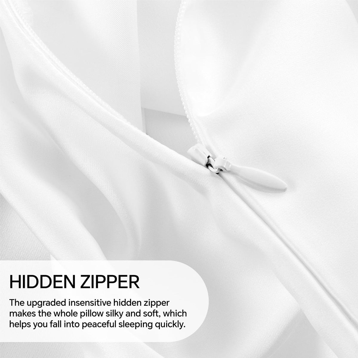Mulberry Silk Pillowcases with Zip – 2 Pack