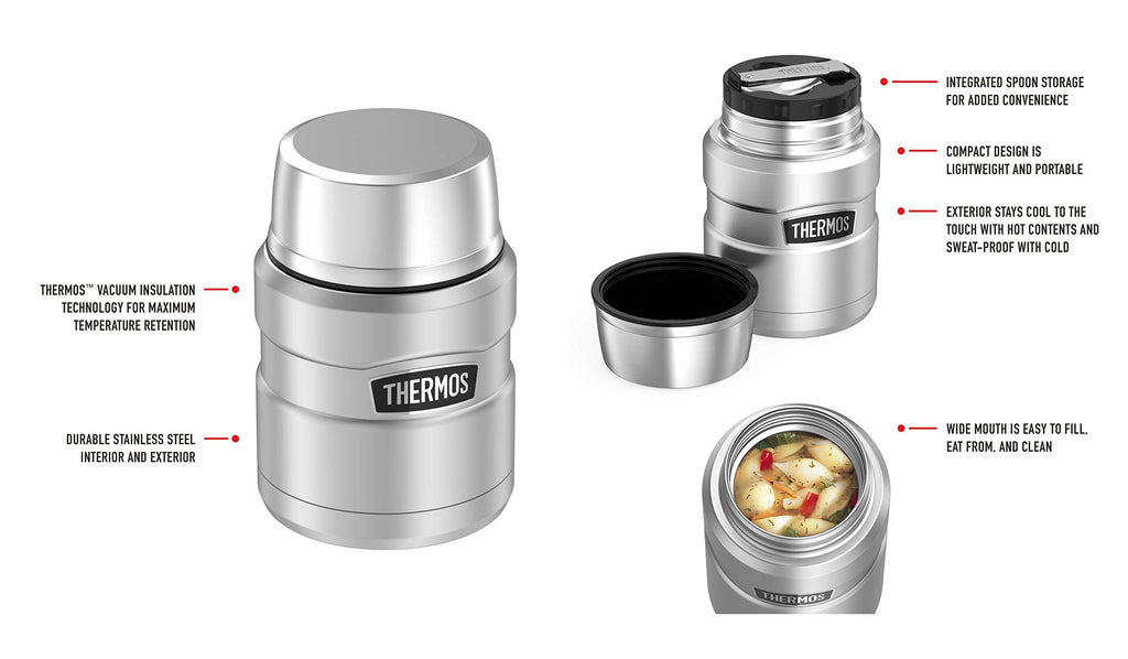 Thermos Stainless King Insulated Food Jar – 470 ml