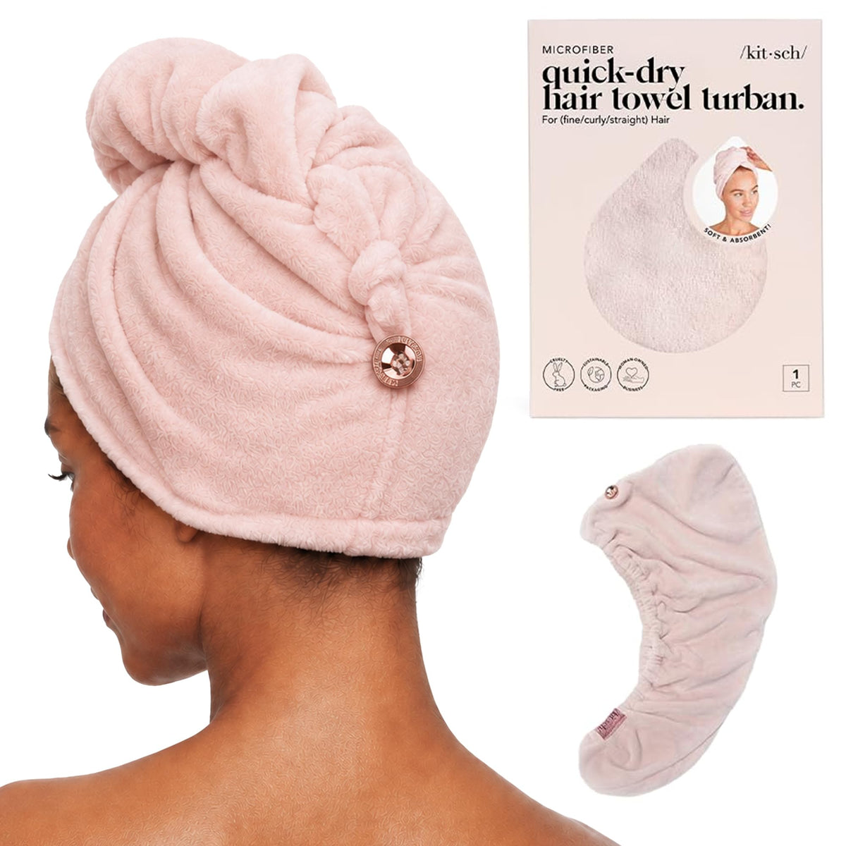 Kitsch Microfibre Hair Towel Wrap