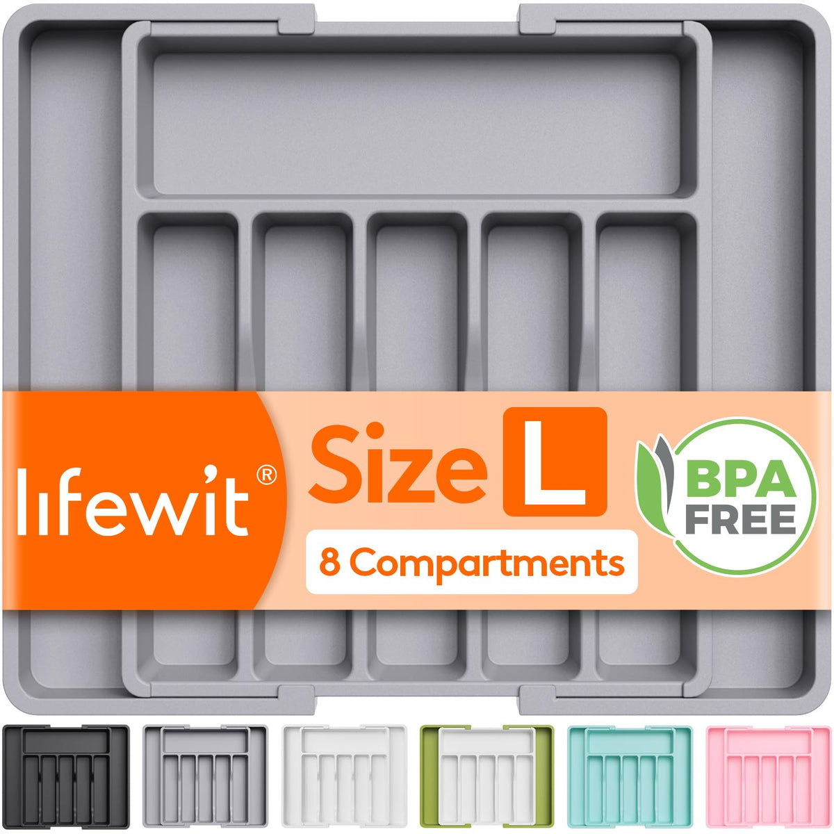 Expandable Cutlery Drawer Organiser – Extra Large