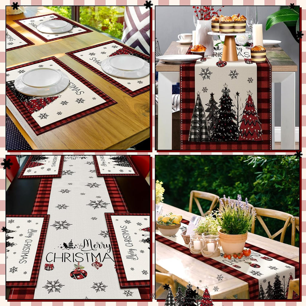 Christmas Table Runner & Placemats Set – 7 Piece – view 6