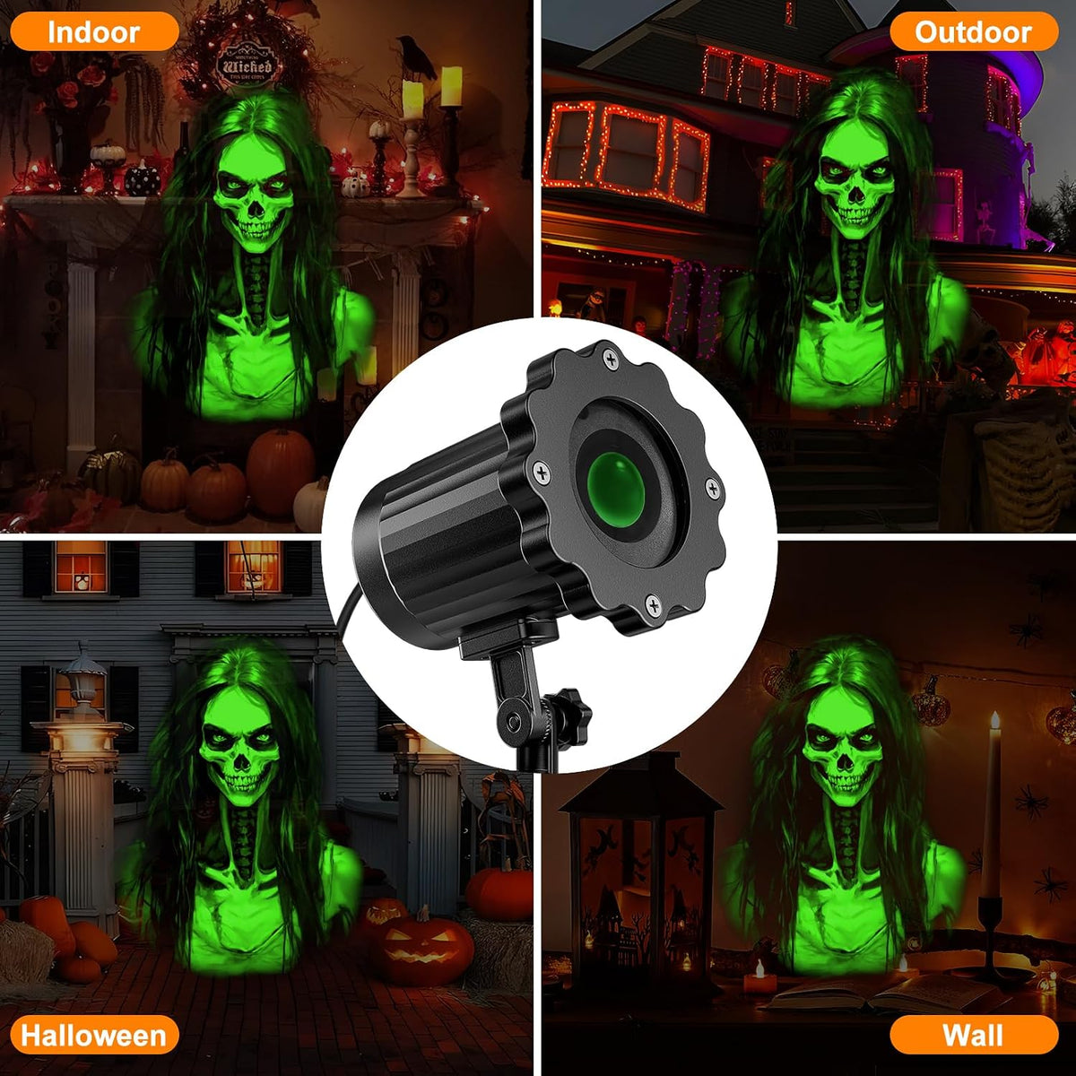 Ghost & Skull Halloween Projector Light – view 5