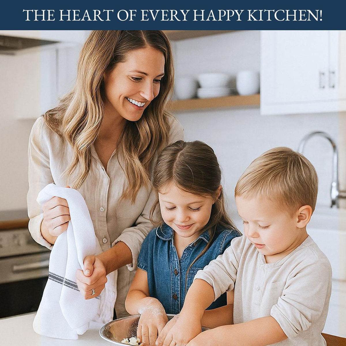100% Cotton Kitchen Tea Towels Set