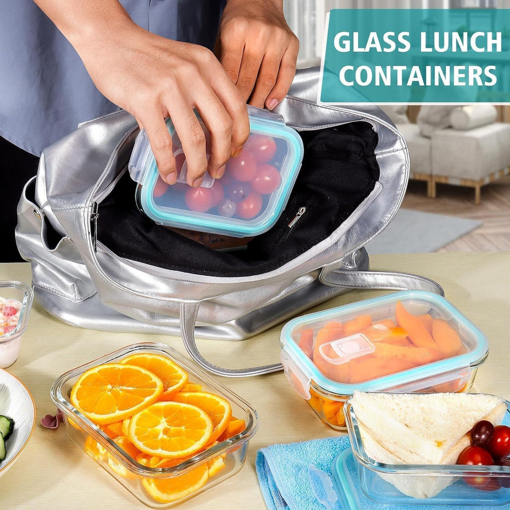 Airtight Glass Meal Prep Containers – 10 Pack