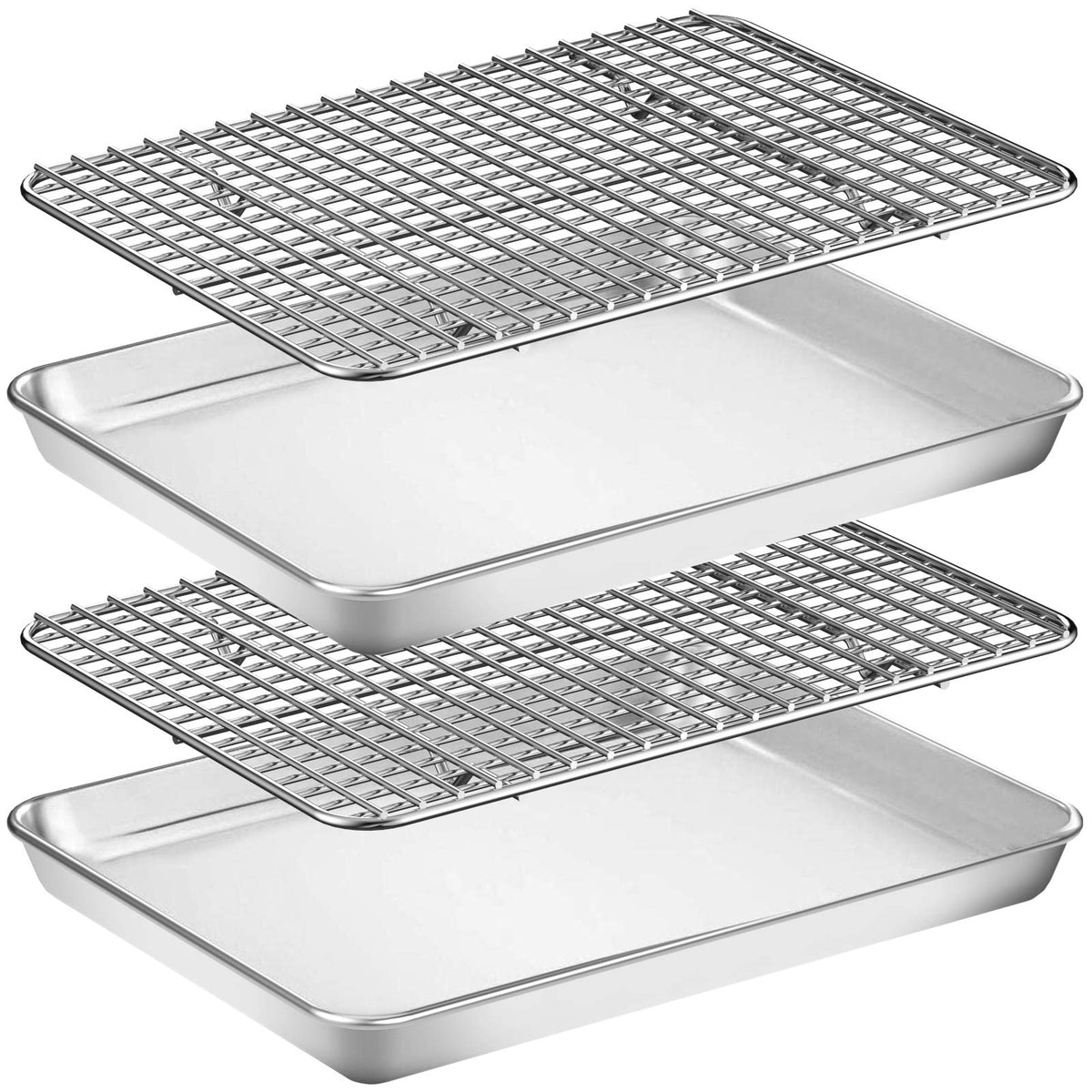 Stainless Steel Baking Tray & Cooling Rack Set