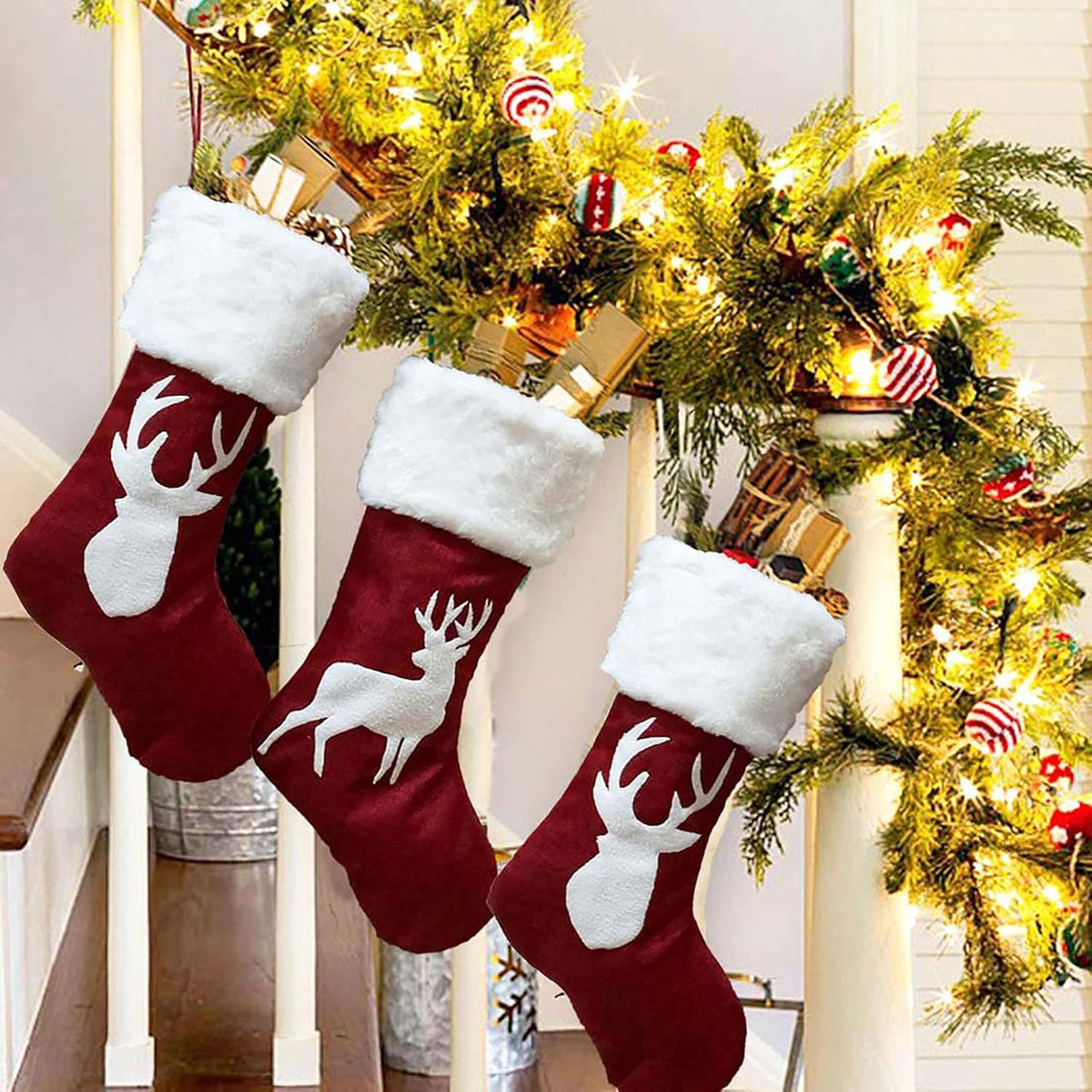Christmas Stockings – Classic & Gnome Designs, 46 cm – view 5
