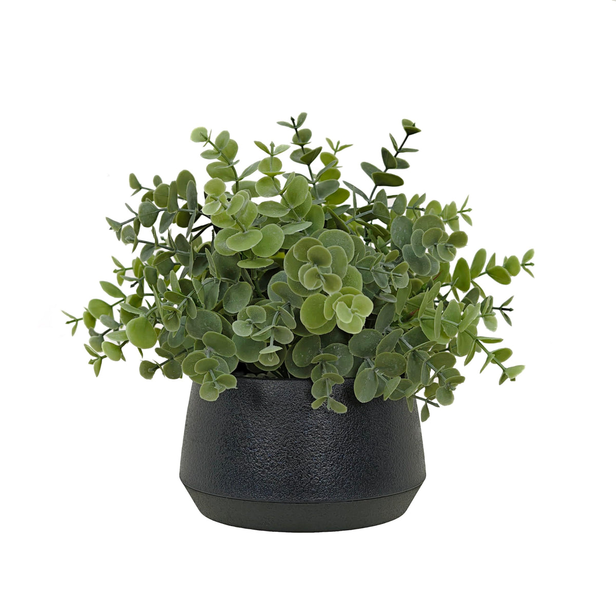 Artificial Eucalyptus Plant in White Pot