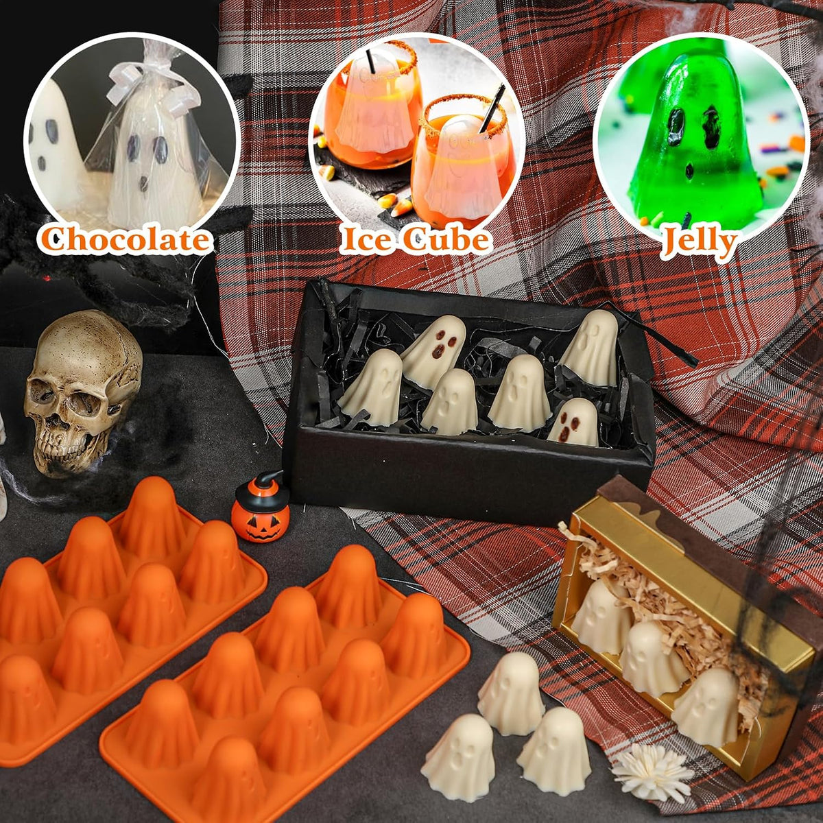 Ghost Silicone Chocolate Moulds – 2 Pack – view 6