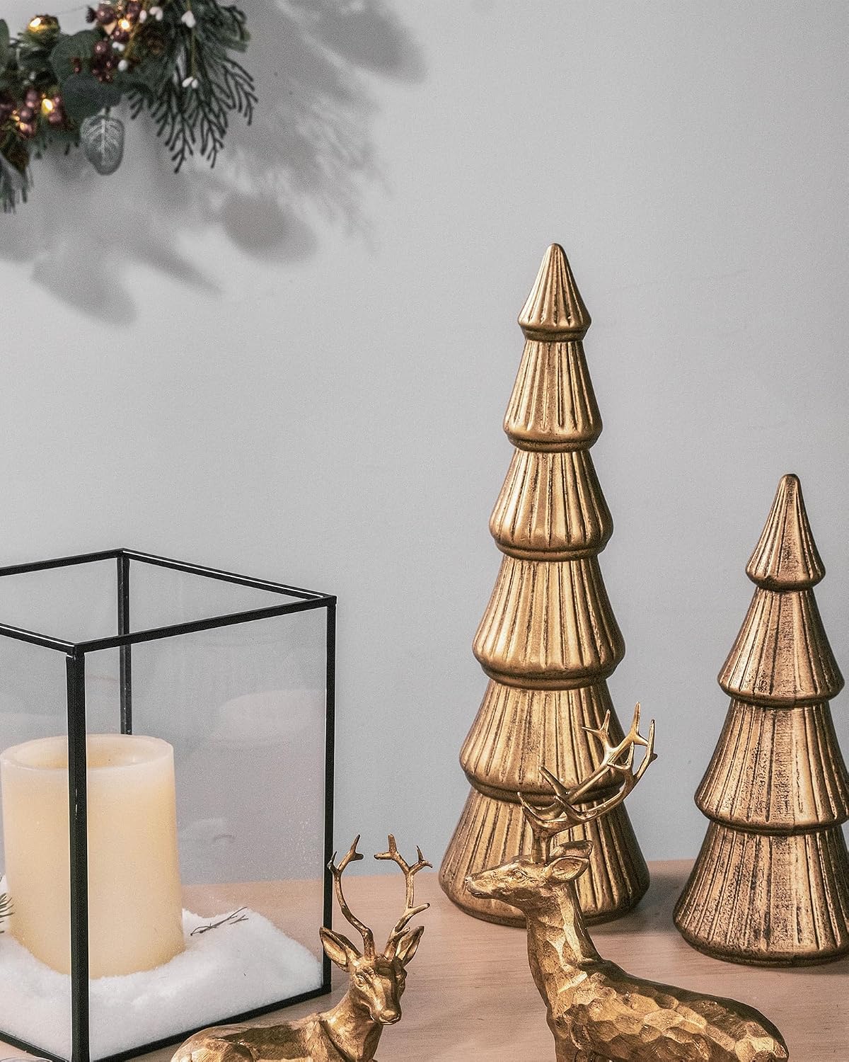 Wooden Christmas Tree Figurines – Tabletop Set – view 3