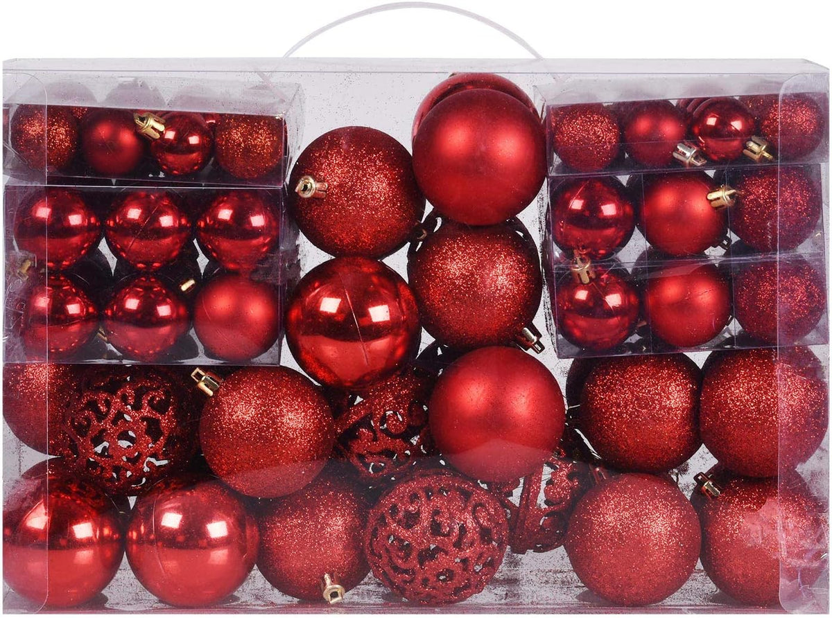 Shatterproof Christmas Bauble Set – 100 Piece – view 8