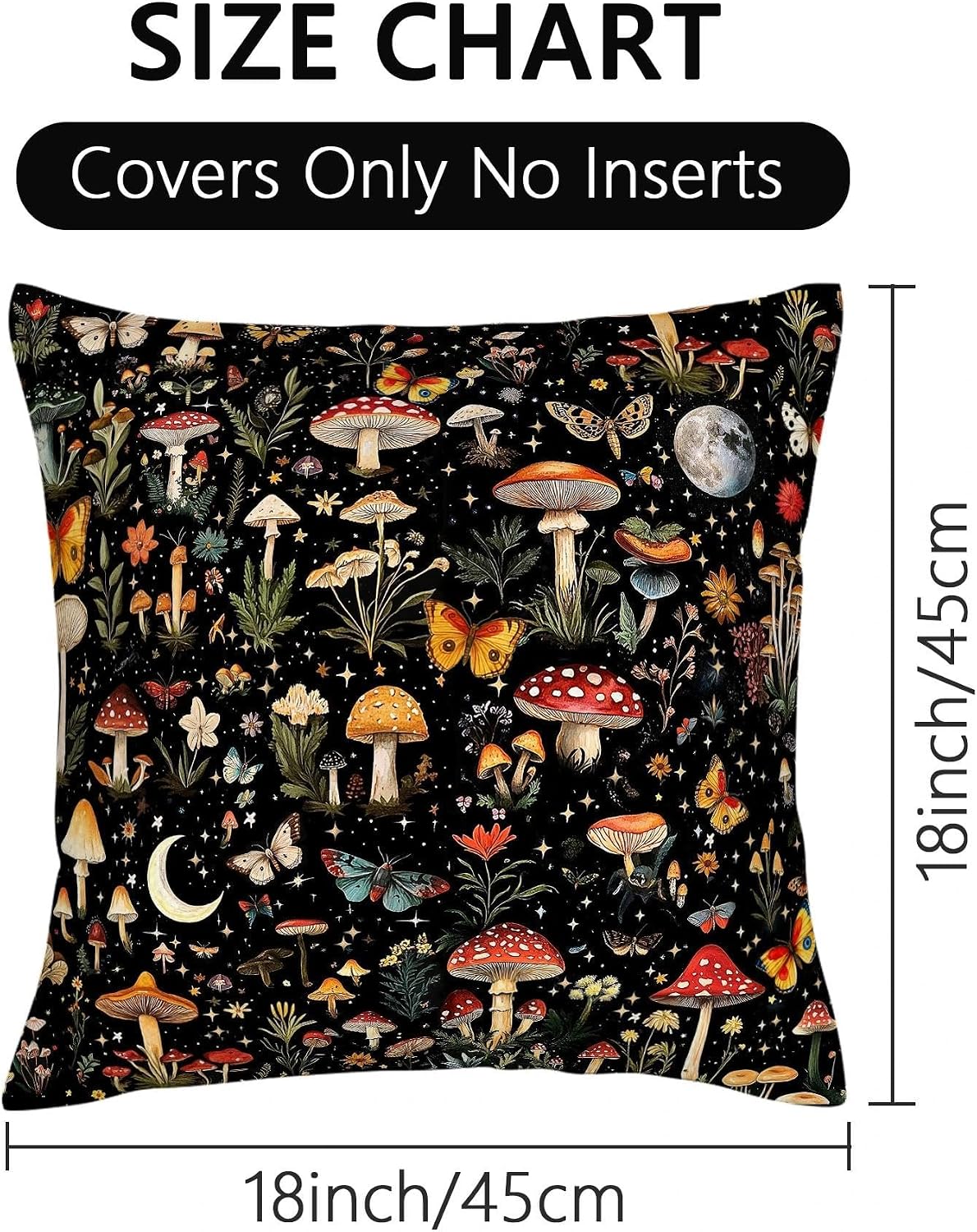 Witchy Mushroom Cushion Covers – 2 Pack – view 7