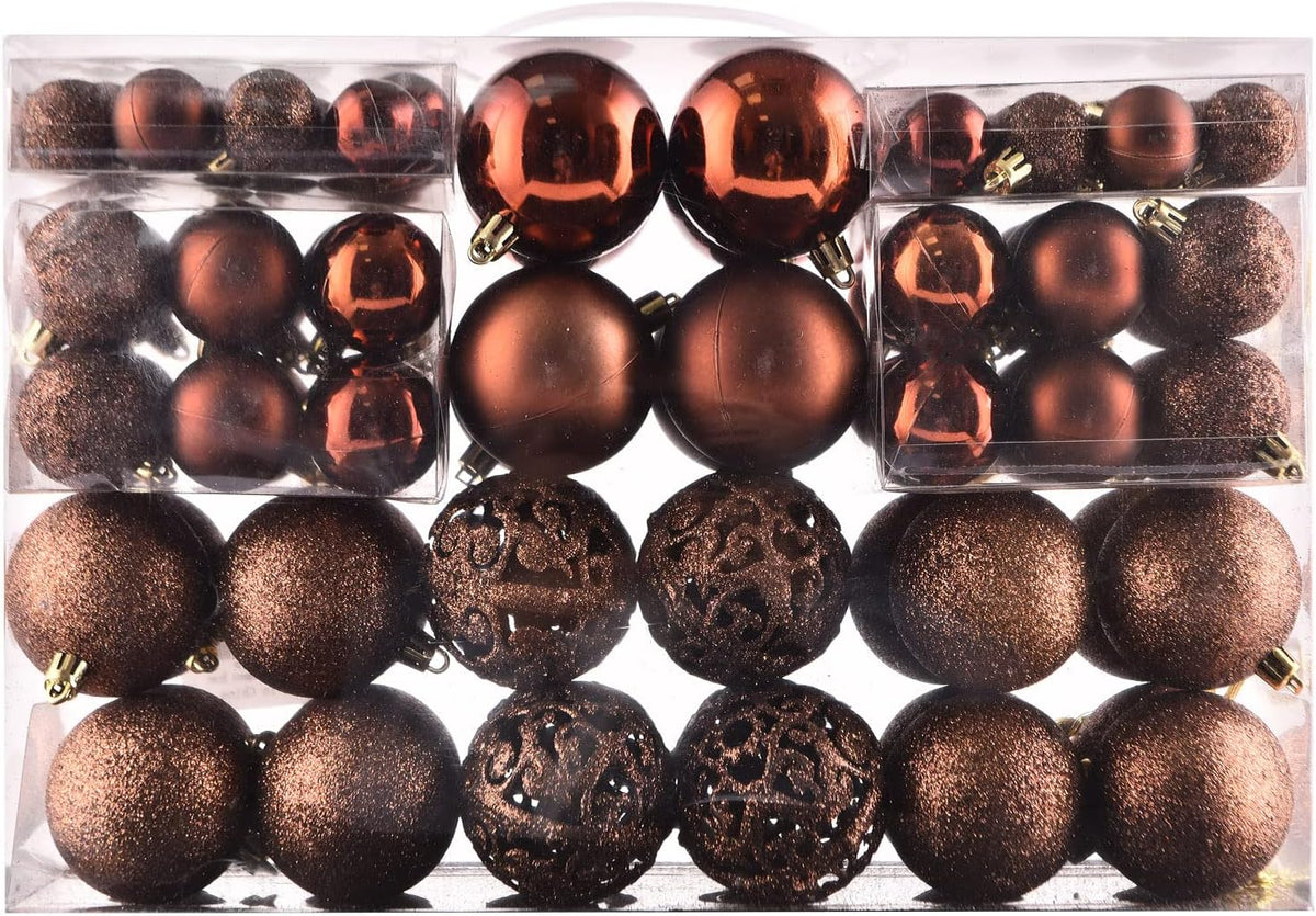Shatterproof Christmas Bauble Set – 100 Piece