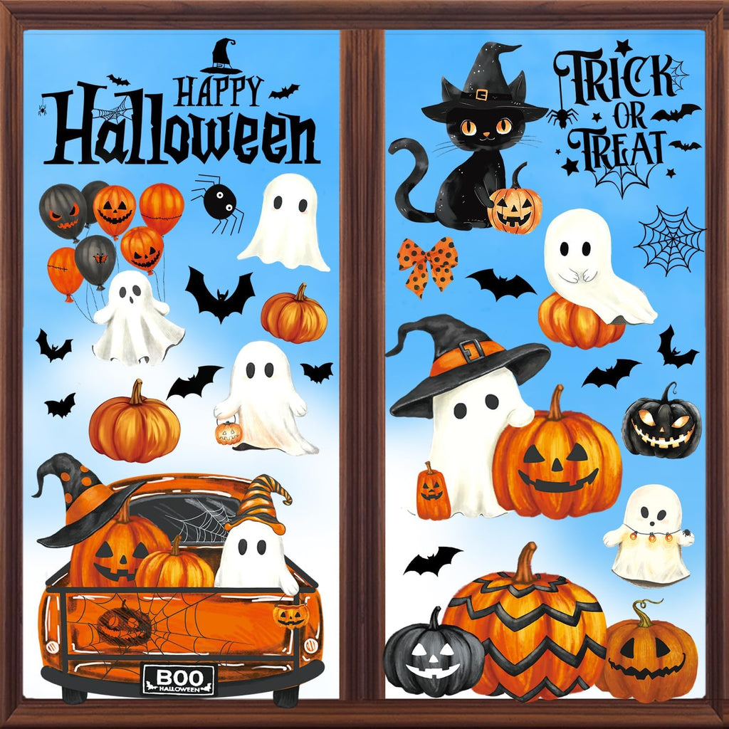 Halloween Window Clings – 134 Piece Sticker Set