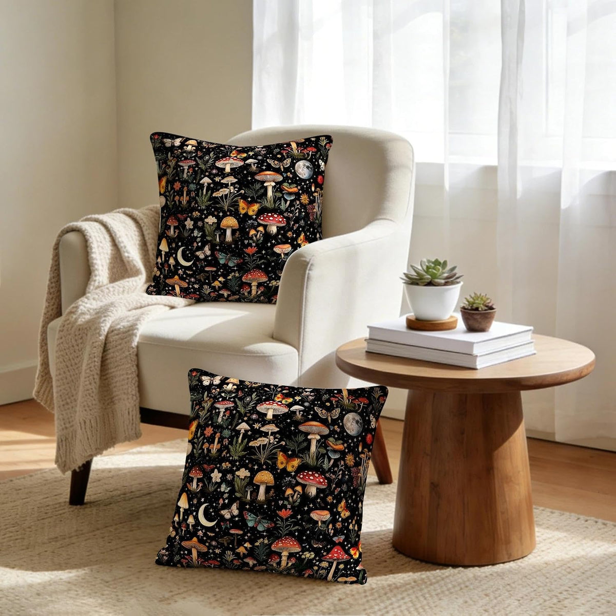 Witchy Mushroom Cushion Covers – 2 Pack – view 2