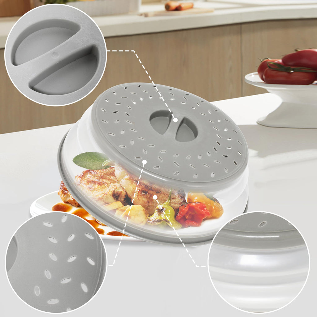 Collapsible Microwave Food Covers – 3 Sizes