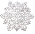 Silver Snowflake Vinyl Placemats – Set of 6
